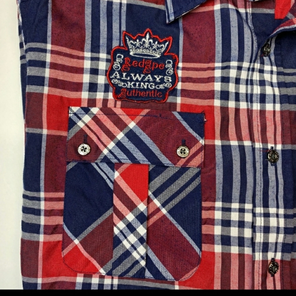 RED APE XL CASUAL BUTTON DOWN - Picture 5 of 7